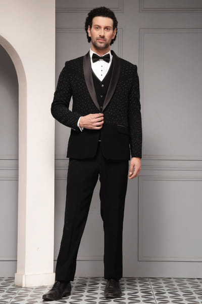 Black tuxedo set