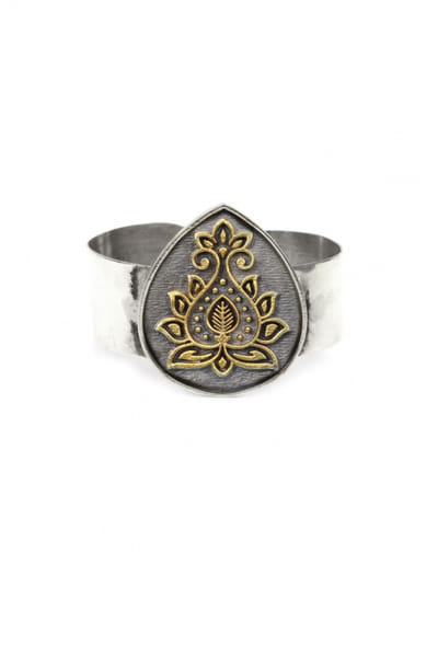 Silver cuff bracelet