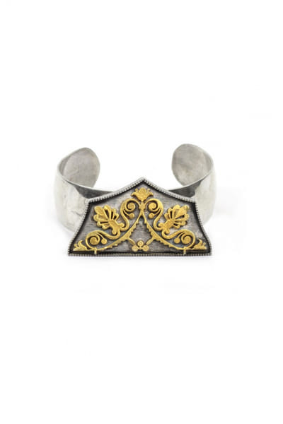 Silver adjustable cuff bracelet