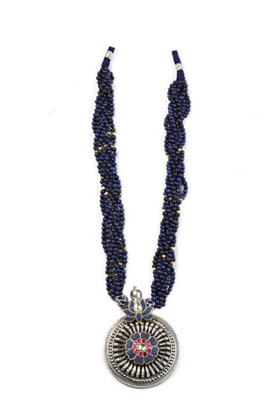 Black and silver necklace