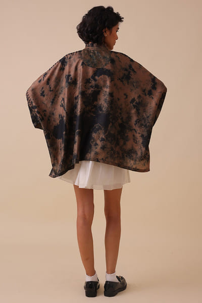 SWGT Brown chanderi silk shirt SWGTAPR26D143266