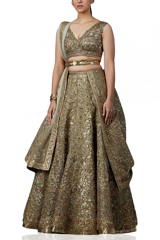 Shantanu and nikhil bridal lehenga prices cheap