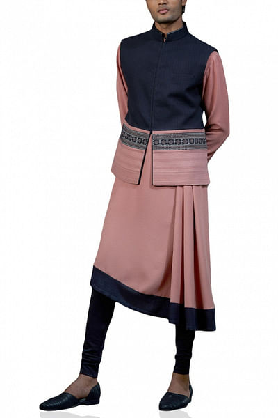 Pashmina waistcoat and kurta set