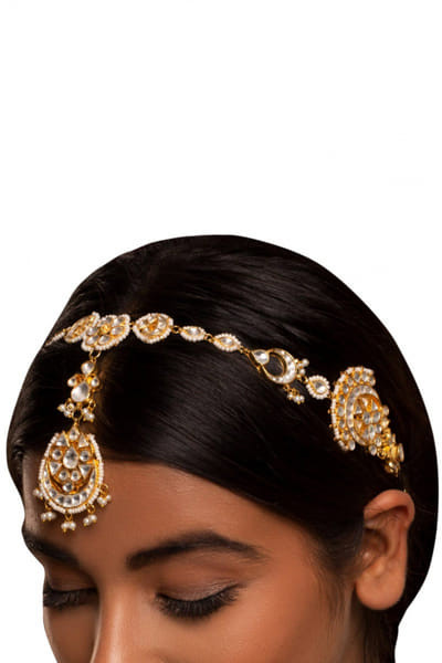 Kundan embellished sheeshphool