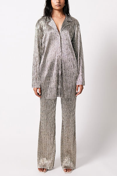 Charcoal metallic co-ords