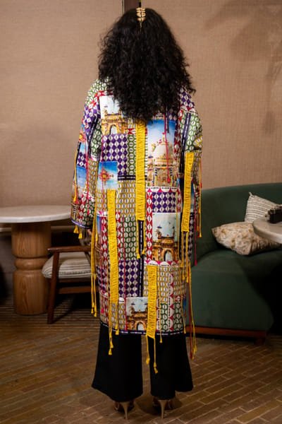 Saim Multicolour printed patchwork jacket SAIMMAY26D145598