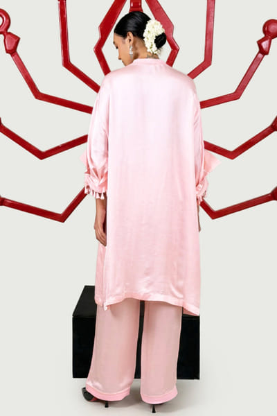 Saim Pink silk co-ord set SAIMJUL26D150850