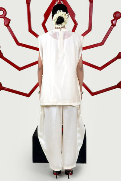 Saim Off-white chanderi silk co-ord set SAIMJUL26D150852