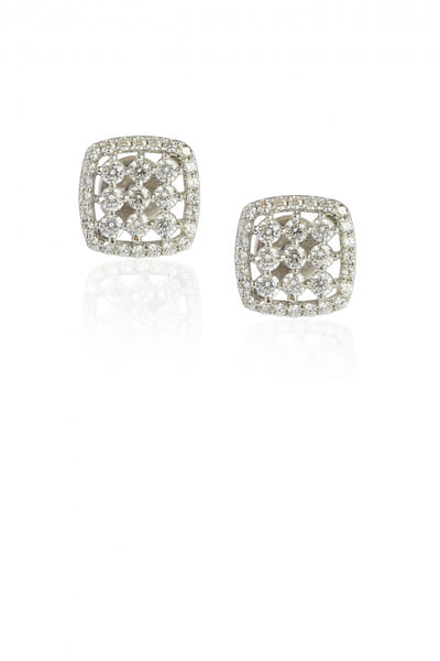 Cubic zirconia embellished studs