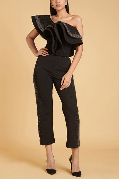 Black corset and pants