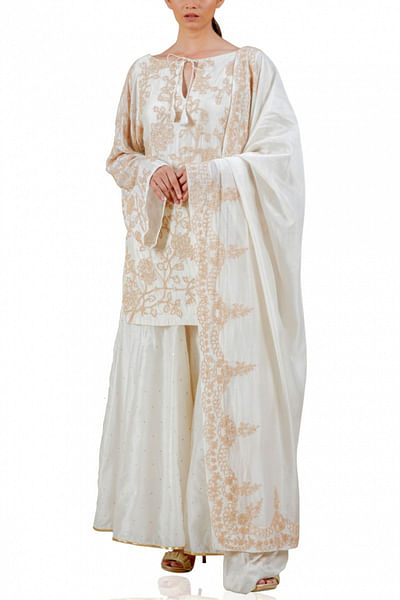 Ivory gharara set