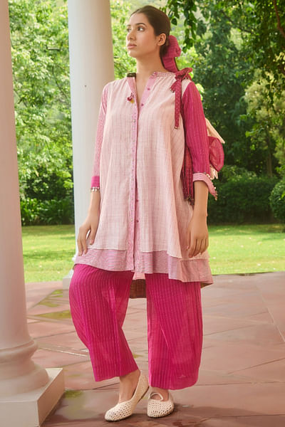 Pink stripe pant