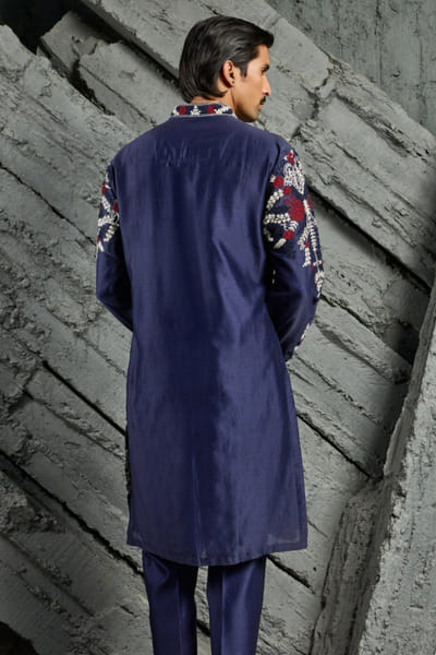 Sarab Khanijou Blue dori embroidered kurta set SARAJUL26D148738