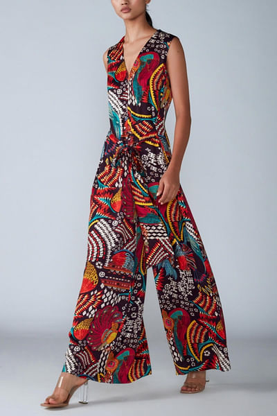 Abstract printed jumpsuit