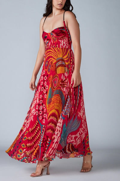 Abstract printed dress