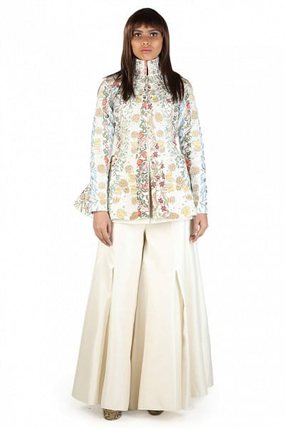 Embroidered jacket set