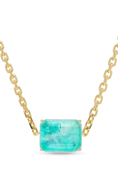 Miss jo Turquoise stone embellished pendant necklace MISSAUG26D251582
