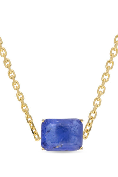 Miss jo Dark blue stone embellished pendant necklace MISSAUG26D251583