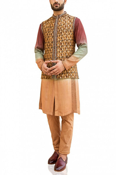 Ombre shaded kurta set
