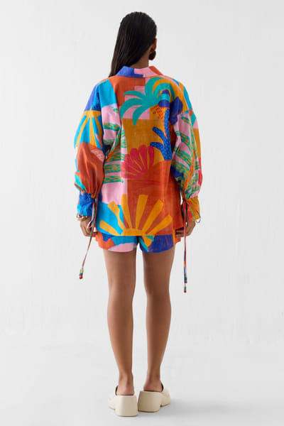Studio Rigu Multicoloured handpainted print co-ord set STUDMAY26D144787