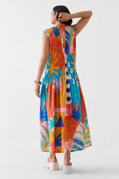 Studio Rigu Multicolour handpainted print sleeveless dress STUDMAY26D144788