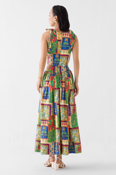 Studio Rigu Multicolour paisley patchwork print skirt set STUDMAY26D144791