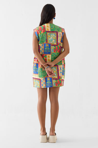 Studio Rigu Multicoloured paisley patchwork print dress STUDMAY26D144792