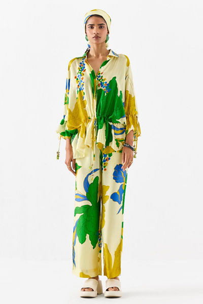 Multicolour printed co-ords