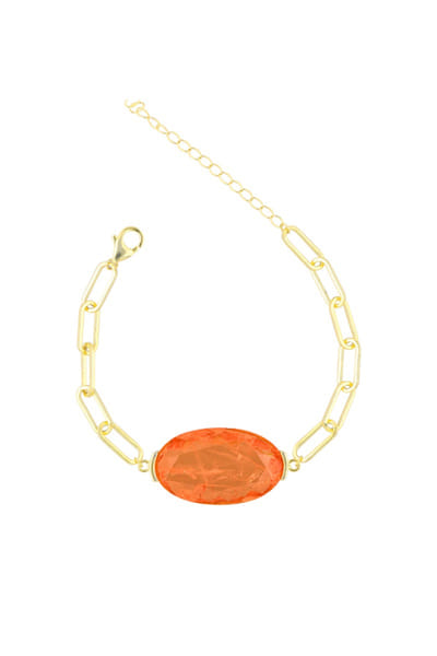 Miss Jo Orange stone embellished tennis bracelet MISSJUN26D147080