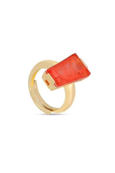 Miss Jo Orange stone-embellished ring MISSJUN26D147092