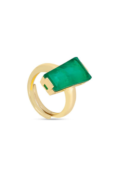 Miss Jo Dark green stone-embellished ring MISSJUN26D147093