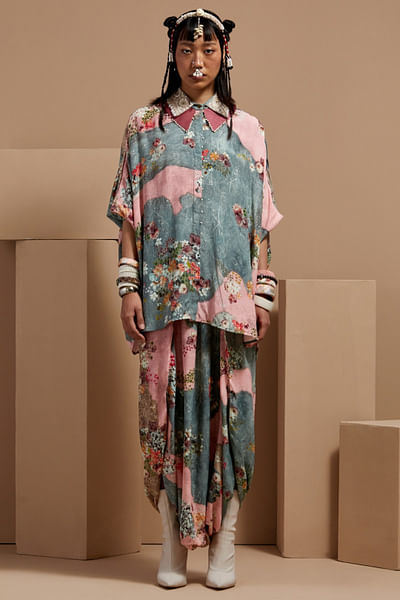 Multicolour floral print co-ords