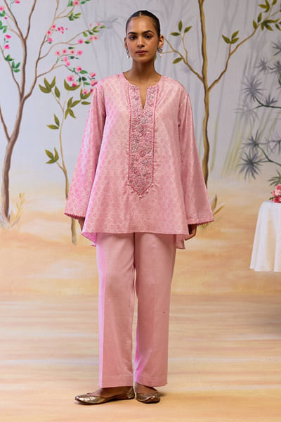 Lilac block printed co-ords