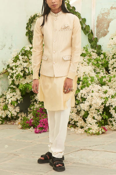 Printed bandi and kurta set