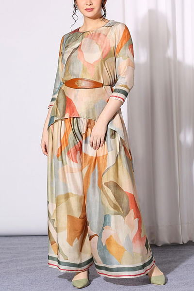 Watercolour printed co-ords