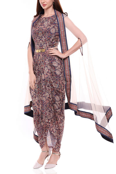 Soup by Sougat Paul Off white dress and cape SSPSP2926