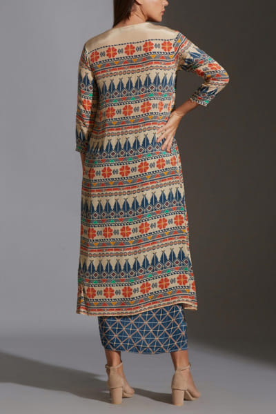 Soup by Sougat Paul Multicoloured printed jacket set SSPSP3129J21