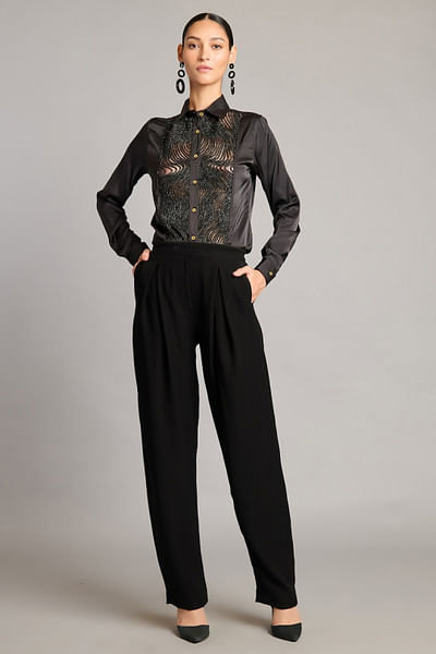 Black Korean pants
