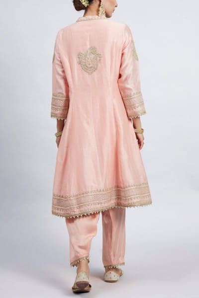 Sheetal Batra Pink embroidered kurta set STBFIROZAH13