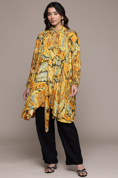 Ritu Kumar Yellow printed top RITUMAY26D245548