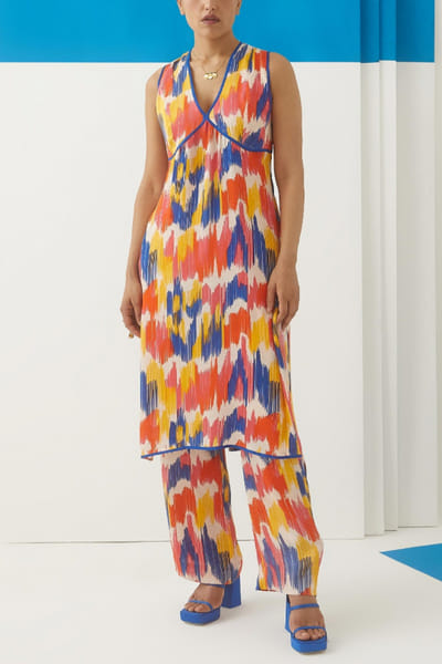 Studio Rigu Ikat kurta and trousers STRAUG2209