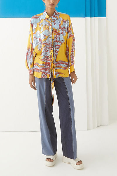 Hibiscus printed shirt