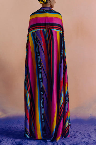 Studio Rigu Floral printed blouse and skirt STRJAN22002