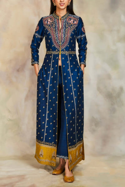 Sue Mue Blue embroidered jacket set SUE1477