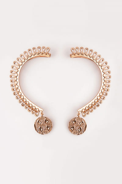 Gold-plated copper ear cuffs