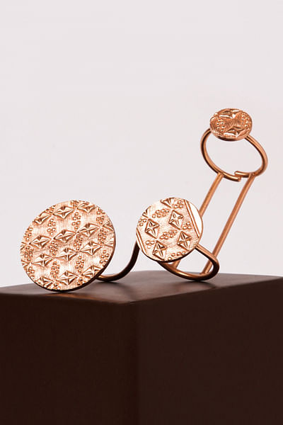 Gold multi-finger ring