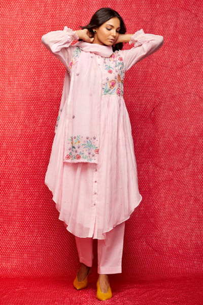 Swati Vijaivargie Pink sequin embroidered kurta SWATJUN26D148229