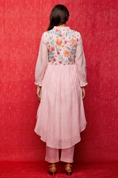 Swati Vijaivargie Pink sequin embroidered kurta SWATJUN26D148229