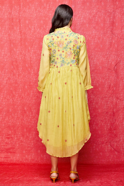 Swati Vijaivargie Yellow sequin embroidered kurta SWATJUN26D148217