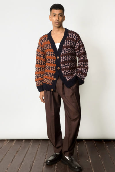 Taarini Anand Multicolour hand-knit cardigan TAARJUL26D150698